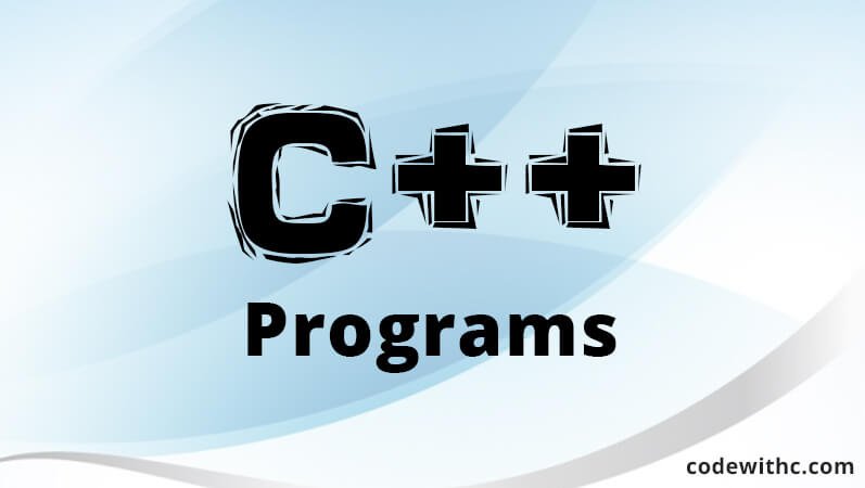 Learn C++ Programming codewithc
